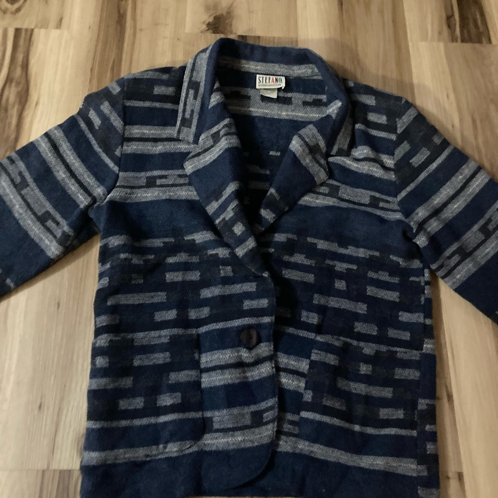 Stefano International Aztec  3/4 Sleeve Vintage Jacket Large